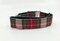 Red And Green Plaid Christmas Martingale Dog Collar With Optional Flower Or Bow Tie, Slip On Collar Adjustable Sizes S, M, L, XL product 4